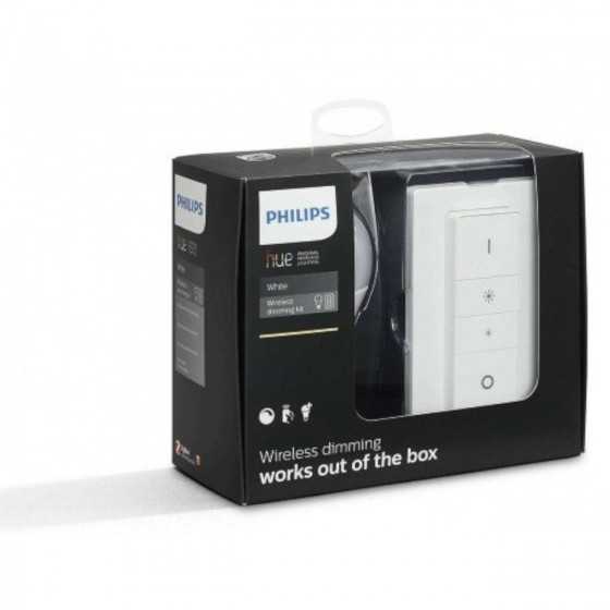 Bec LED Philips HUE White 9W(60W) E27 A60 800lm Lumina Alba Calda + Intrerupator dimmer