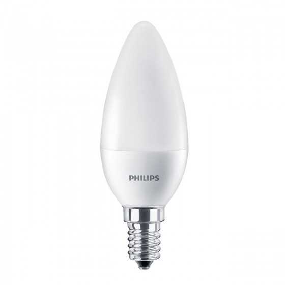 Bec LED Lumanare Philips 7W(60W) E14 B38 806 lm 2700K Mat