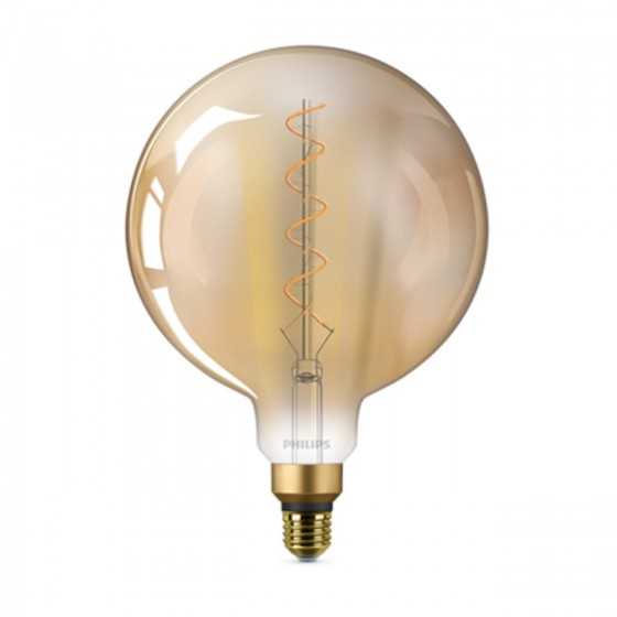 Bec LED Filament Philips 5W(25W) E27 G200 Glob 300 lm 2000K Vintage Giant Gold