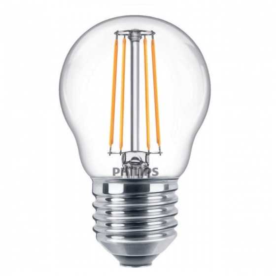 Bec LED Filament Classic Philips 4.3W / 40W E27 P45 470Lm 2700K