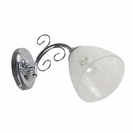 Aplica Erste Dorya Silver 1x60W Max E27 EL0034063 Crom Alb
