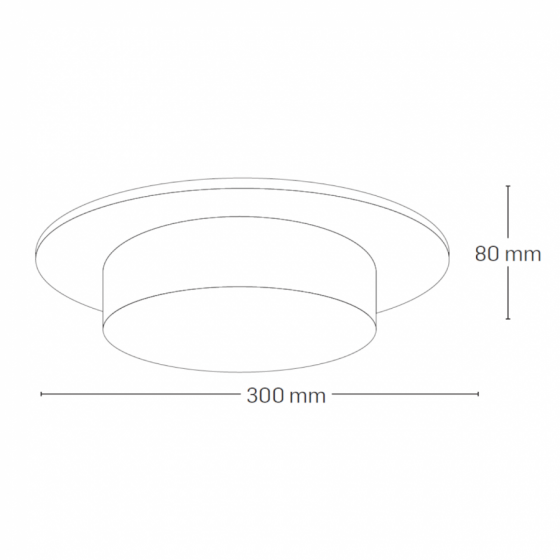 Plafoniera ERSTE LICHT Andra E27, 1x60W, wenge