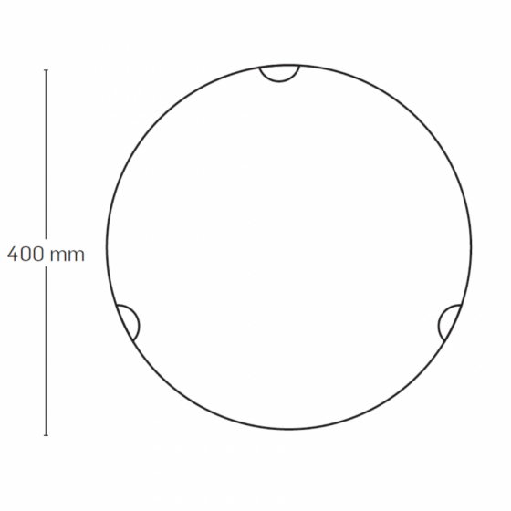 Plafoniera Erste Tesera 3x60W Max E27 EL0034251 Alb