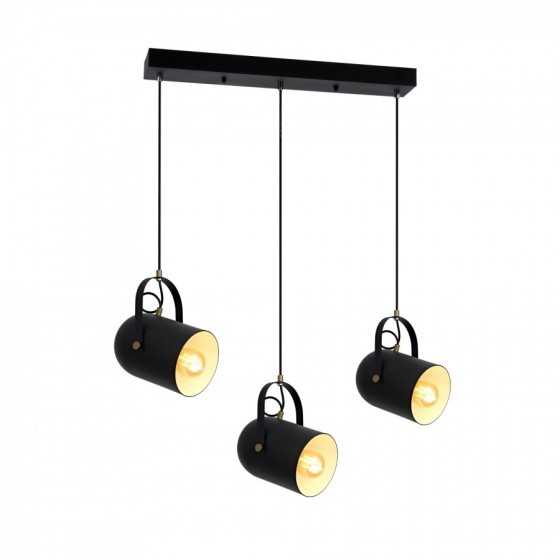 Pendul Catia 3XE27, negru, Oktay