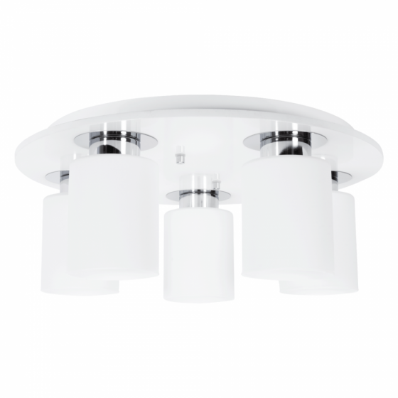Plafoniera Andra Alb 5xE27 60W