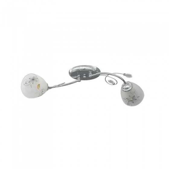 Lustra Daisy Crom+Alb 2xE27 60W