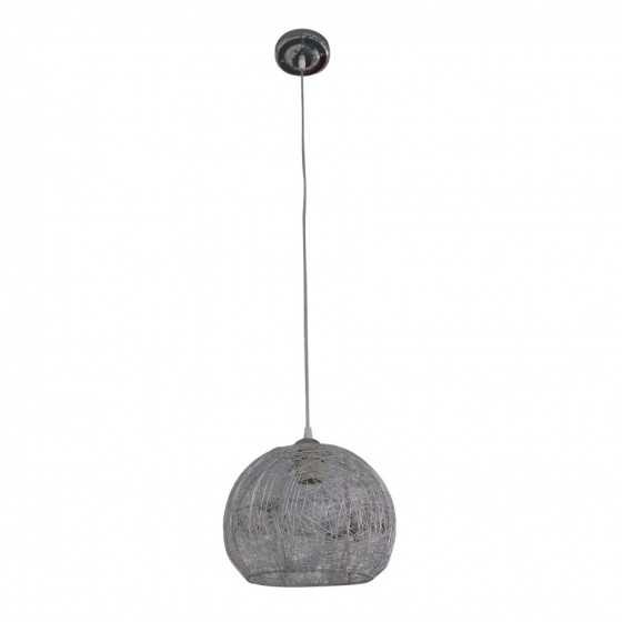 Pendul Nest, 1x60w, abajur metal , argintiu