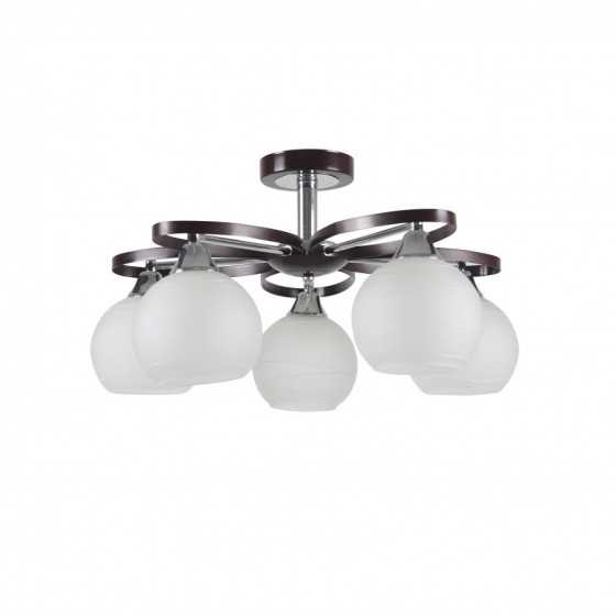 Lustra plafon Moonlight , 5 x E27 x 60w , abajur alb