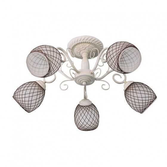 Lustra Elegance Alb antique, 5xE27 60W, FST38138