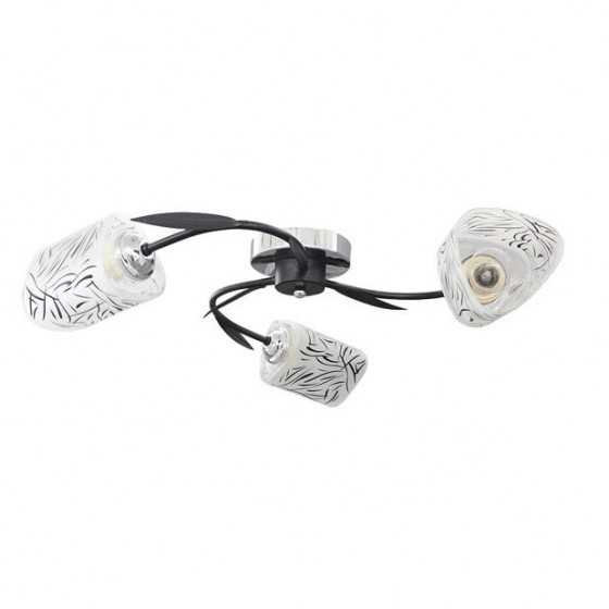 Lustra Azalea Crom+Negru+Alb 3xE27 60W, FST38011