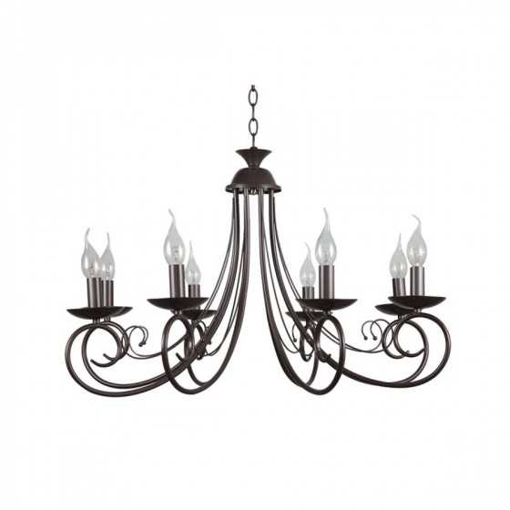 Candelabru Erste Vaillant 8x60W Max E14 EL0038252 Maro