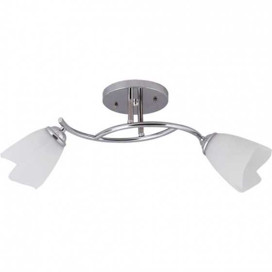 Lustra Erste Silvia 2x60W Max E27 EL0023784 Crom Alb