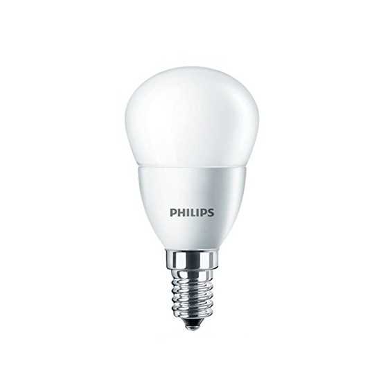Bec LED Philips EyeComfort, P45, 5.5W echivalent 40W, lumina calda 2700K, 470lm, forma lustra E14 15.000h