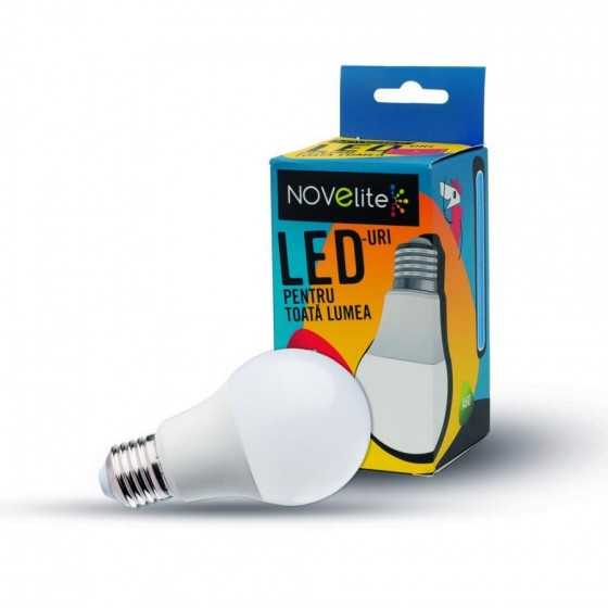 Bec LED Novelite GLS, E27, 7W, 560 lm, lumina calda