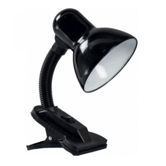 Lampa Birou ErSte Clip 1x60W Max E27 Intrerupator Pe Baza Negru