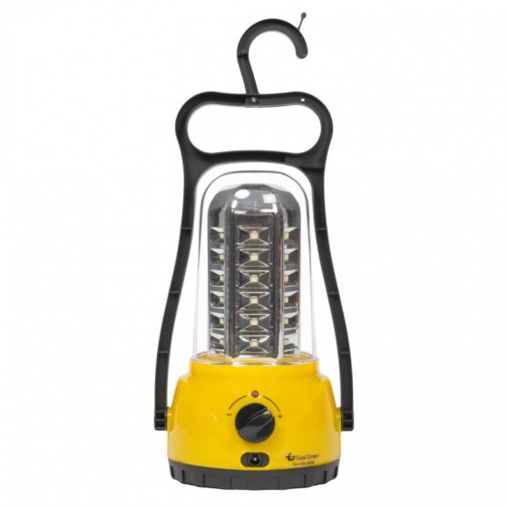 Lanterna Reincarbila ErSte Fedru Led 36x0.1W 220V+12V Auto Galben Negru