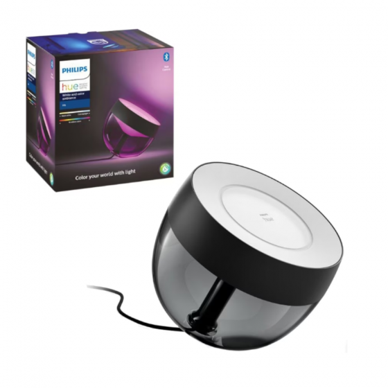 Lampa Smart Philips Hue Iris Gen.4 Bluetooth Led Integrat 8.1W 570Lm Lumina Alba Si Color RGBW Negru