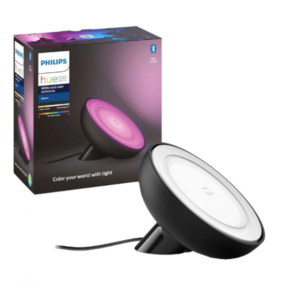 Lampa Smart Philips Hue Bloom Gen.4 Bluetooth Led Integrat 7.1W 500Lm Lumina Alba Si Color RGBW Negru