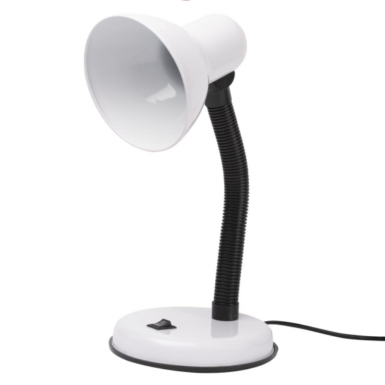 Lampa Birou ErSte Clasic 1x60W Max E27 Intrerupator Pe Baza Alb