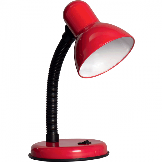 Lampa Birou ErSte Clasic 1x60W Max E27 Intrerupator Pe Baza Rosu