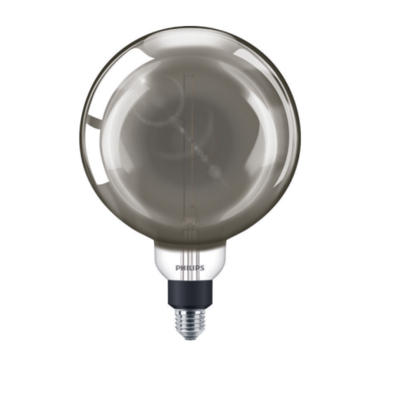 Bec LED Filament Philips 6.5W / 20W E27 Dimabil G200 200Lm 1800K Giant Vintage Grey