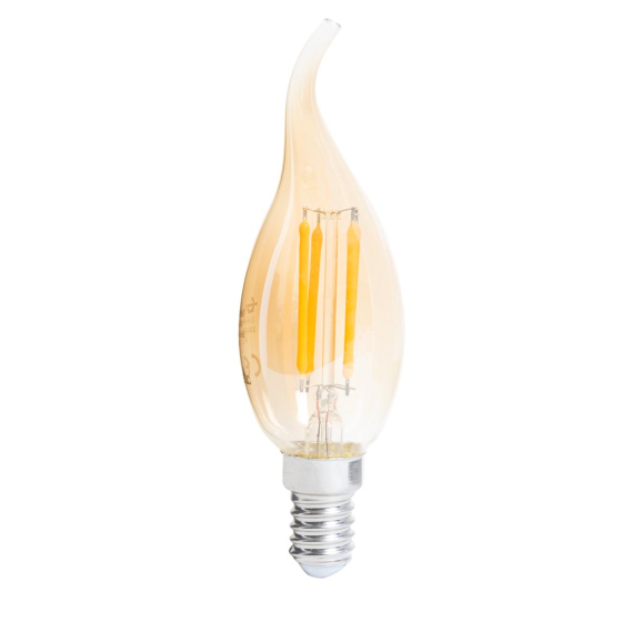 Bec LED Filament Candle Decor Total Green 4W / 30W E14 360Lm 2200K