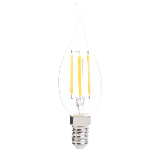 Bec LED Filament Candle Decor Total Green 4W / 40W E14 440Lm 2700K
