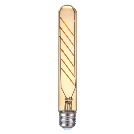 Bec LED Filament Total Green 6W / 40W E27 T30 540Lm 2200K Vintage Gold