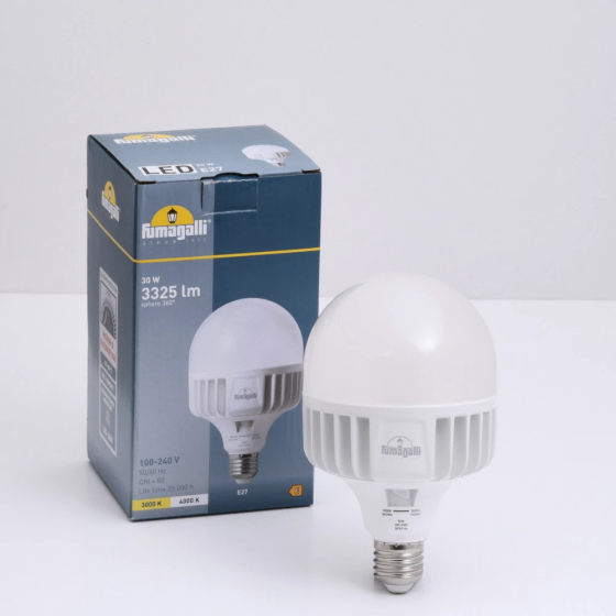 Bec LED Fumagalli High Power 30W E27 T100 3320Lm - 3620Lm 3000K - 4000K 100-240V