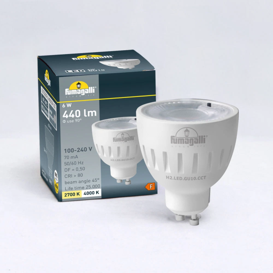 Bec LED Spot Fumagalli 6W / 40W GU10 560Lm - 6150Lm 2700K-4000K 45D 100-240V