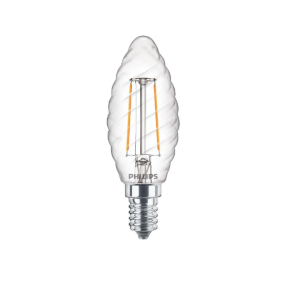 Bec LED Filament Candle Decor Philips 2W / 25W E14 ST35 250Lm 2700K
