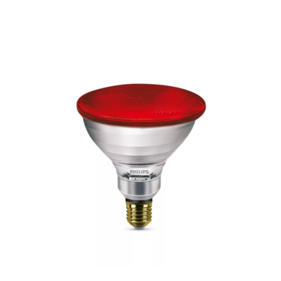 Bec Incandescent Philips Infrarosu IR150R E27 150W PAR38 Rosu