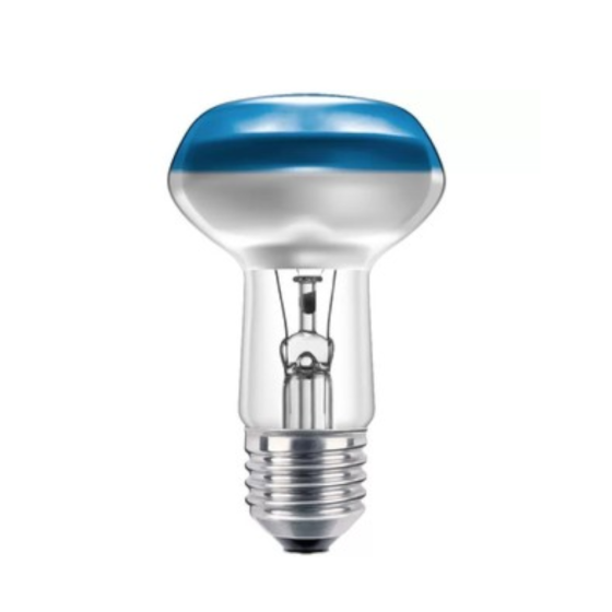 Bec Incandescent Reflector Philips Collored 40W E27 R63 CL-BL Albastru