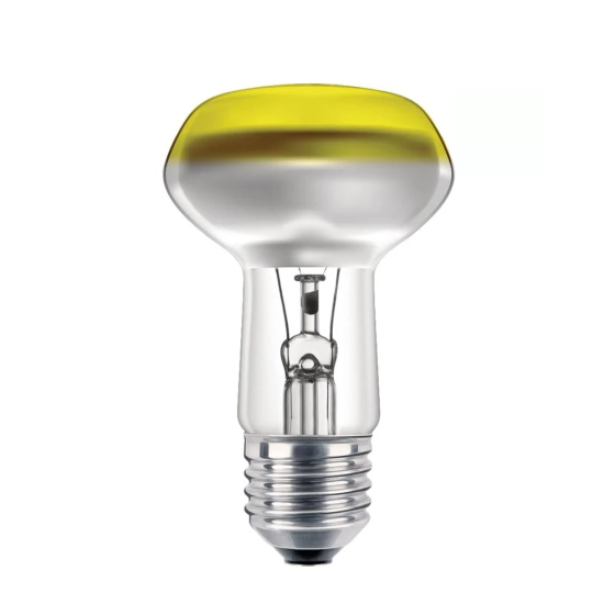 Bec Incandescent Reflector Philips Collored 40W E27 R63 CL-YE Galben